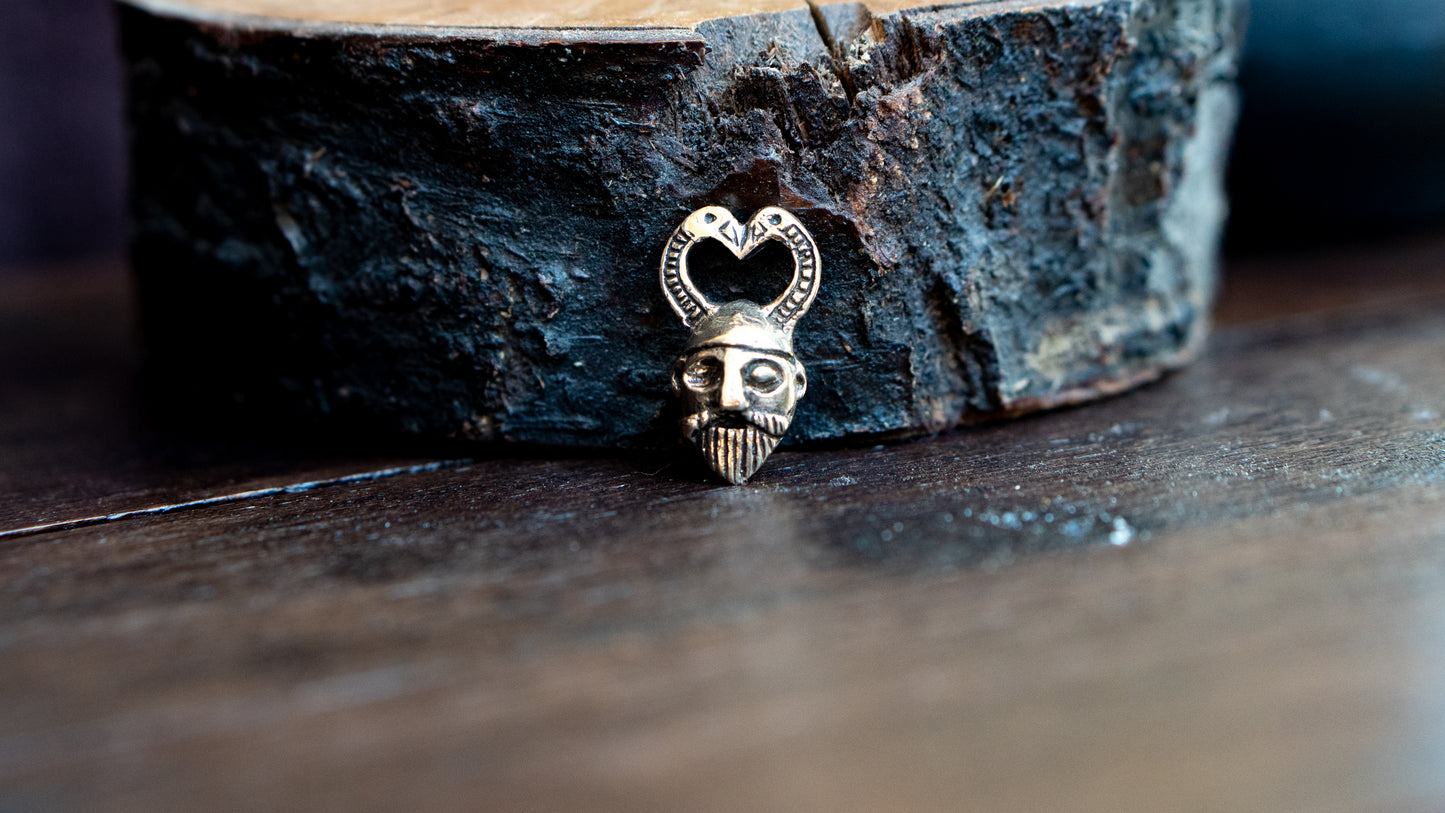 Pendentif tête d'Odin - bronze