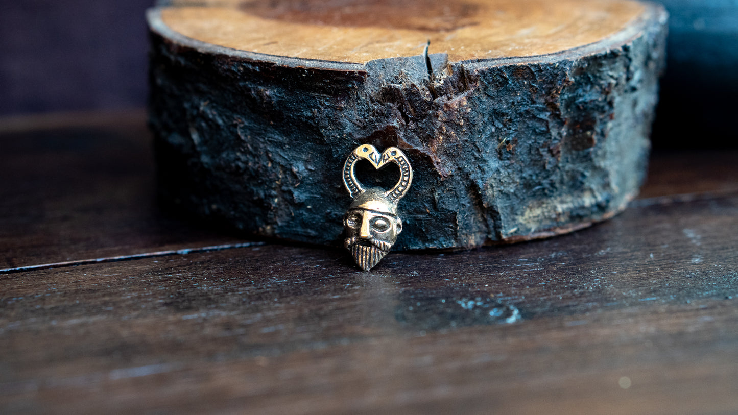 Pendentif tête d'Odin - bronze