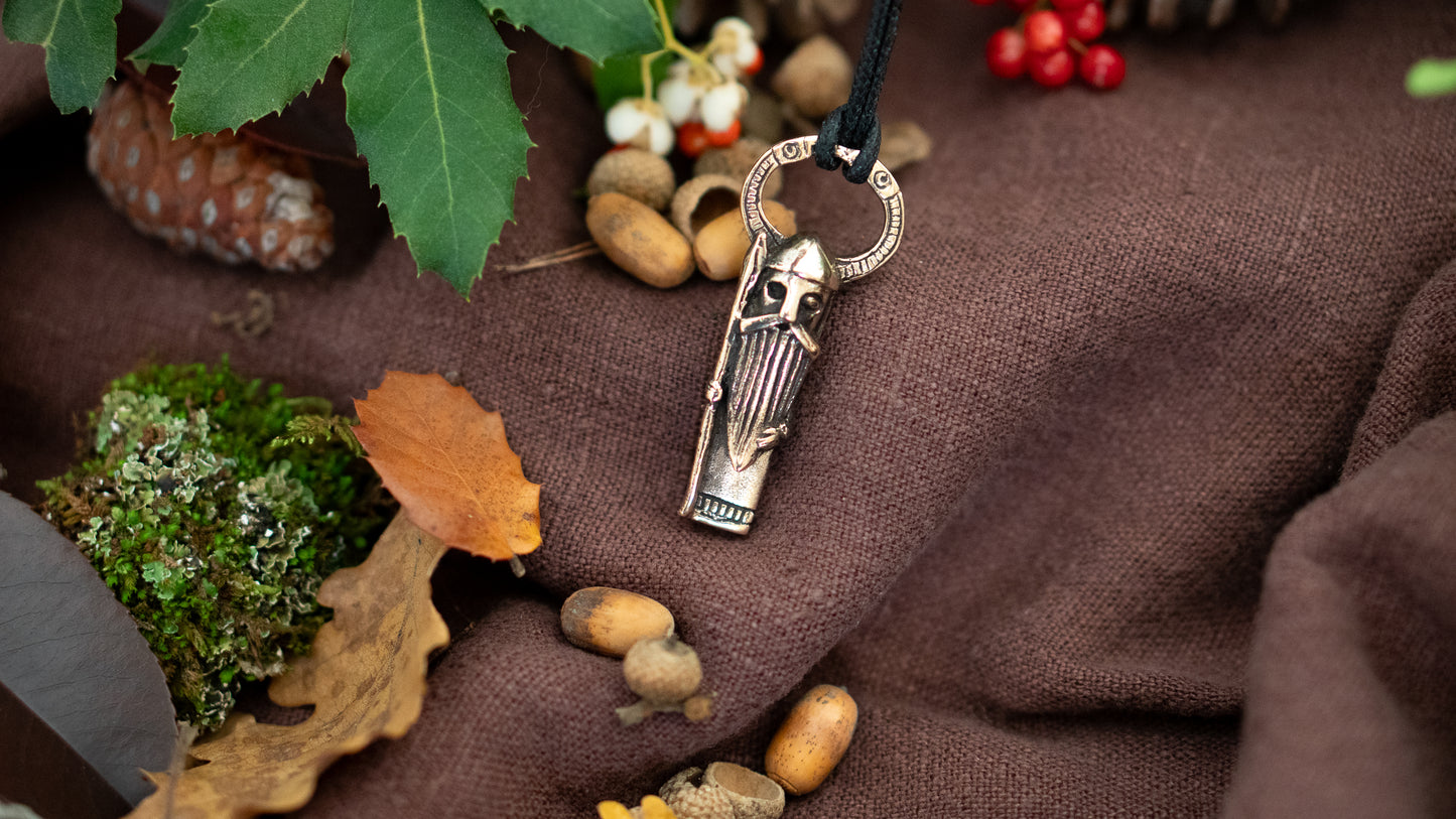 Odin bronze pendant - Inspired by Norse mythology