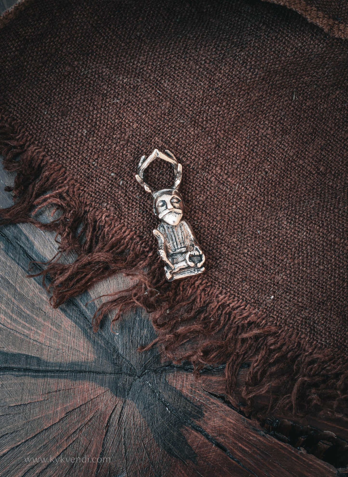 Cernunnos bronze pendant