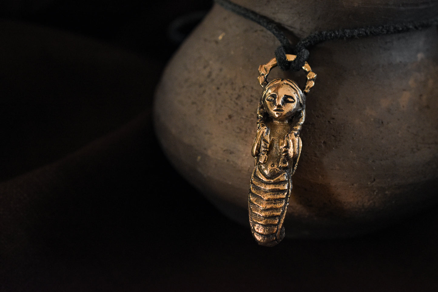 Mélusine bronze pendant - Melusine -