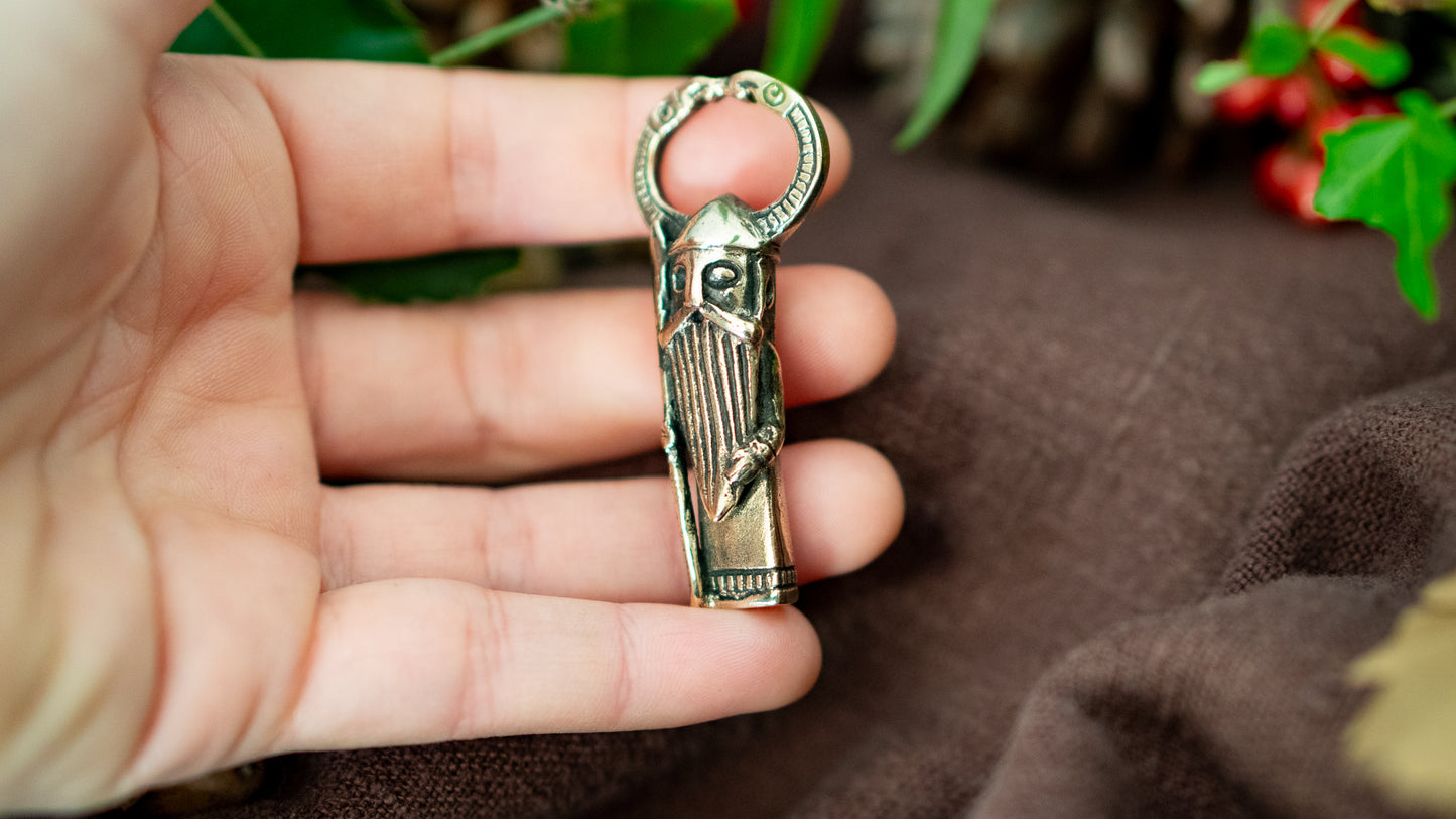 Odin bronze pendant - Inspired by Norse mythology