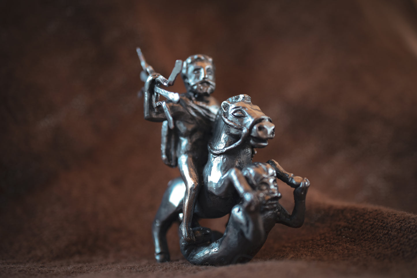 Jupiter Anguiped/ bronze statuette