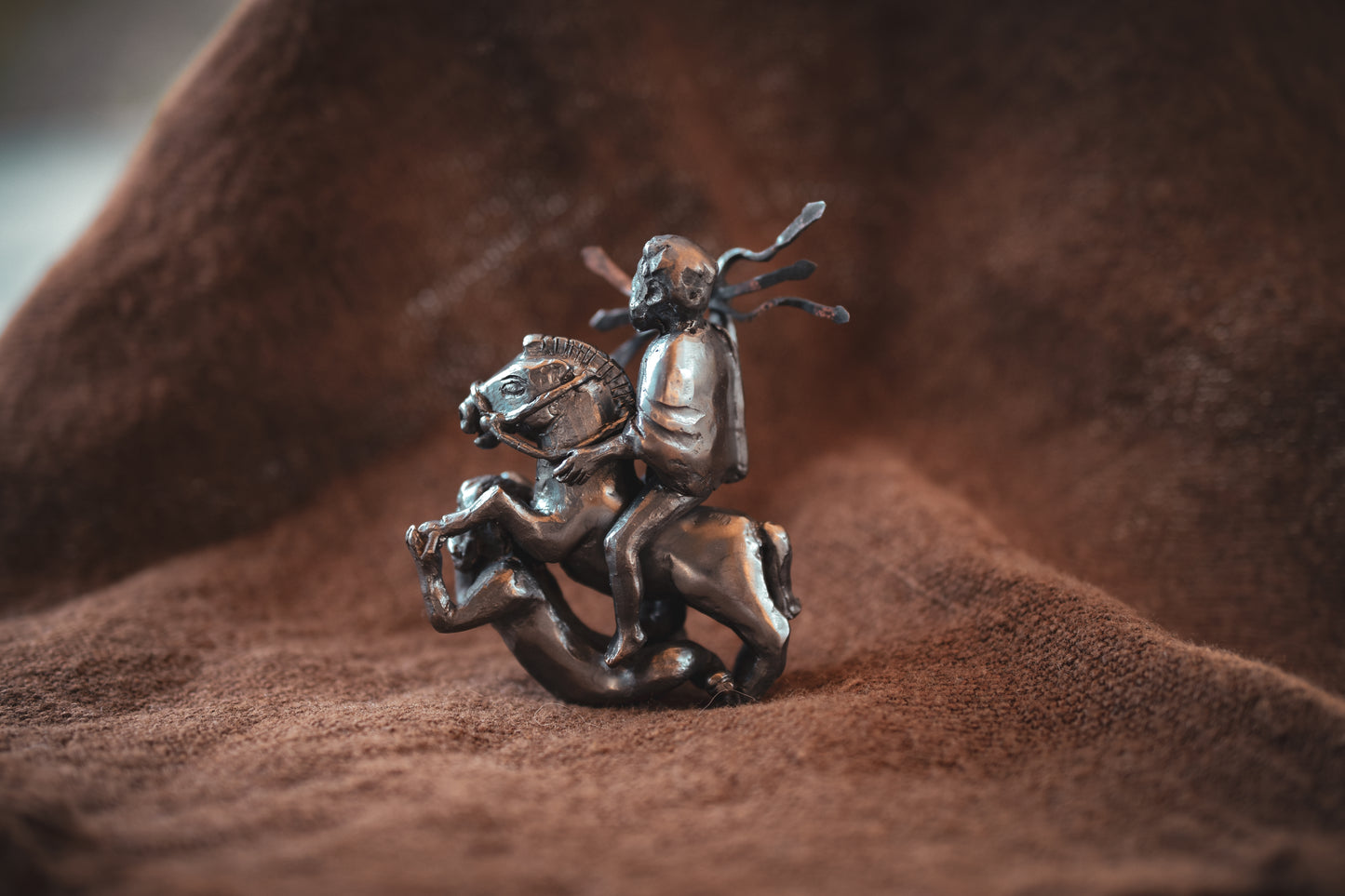 Jupiter Anguiped/ bronze statuette